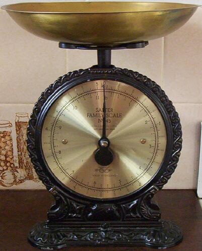 Sold at Auction: Vintage Salter Kitchen Scales - weighs Pounds & Kgs