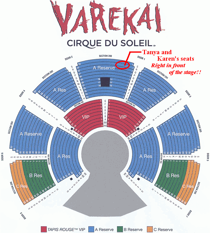 Center Seating Chart Seat.